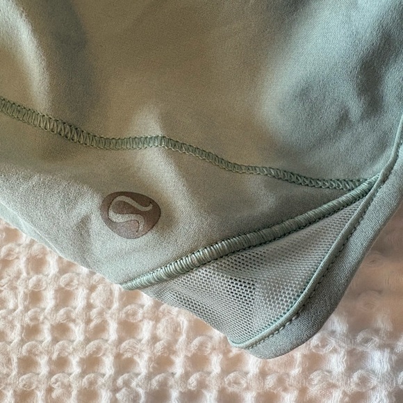 Seafoam Lululemon Hotty Hot Shorts - Picture 4 of 5